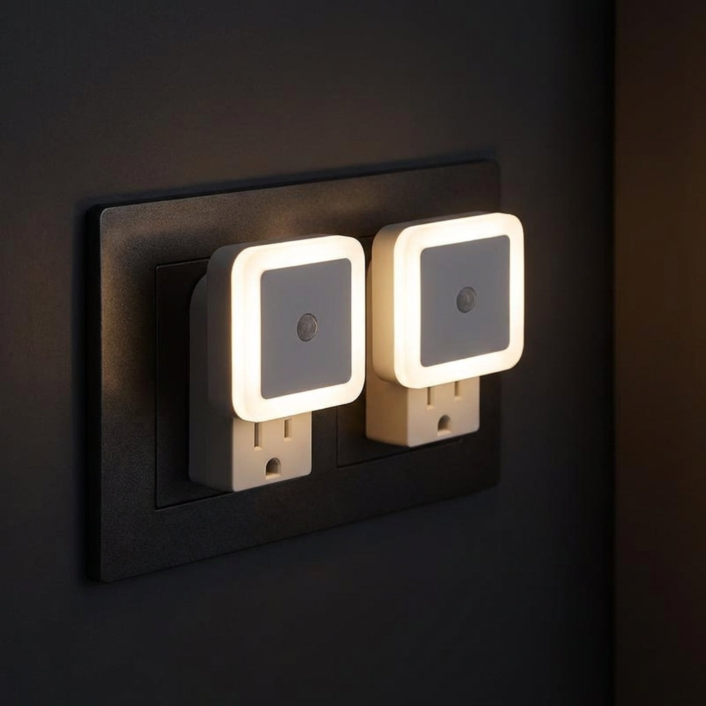 Automatic Dusk-to-Dawn Night Lights (2-Pack)